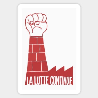 La Lutte Continue - Mai 68 Paris Sticker